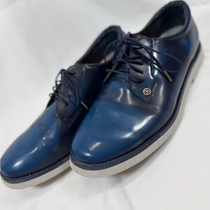 G/FORE Gallivanter Golf Shoes Mens Size 12 Blue Patriot Leather Spikeless